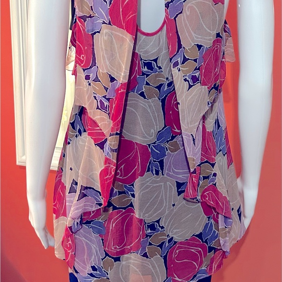 BEAUTIFUL, DIANE von FURSTENBERG blouse Multicoloured and sleeveless, size M - Picture 13 of 16